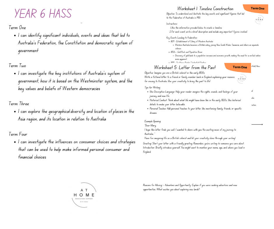 HASS Booklet Term 1-4 (Digital Download)