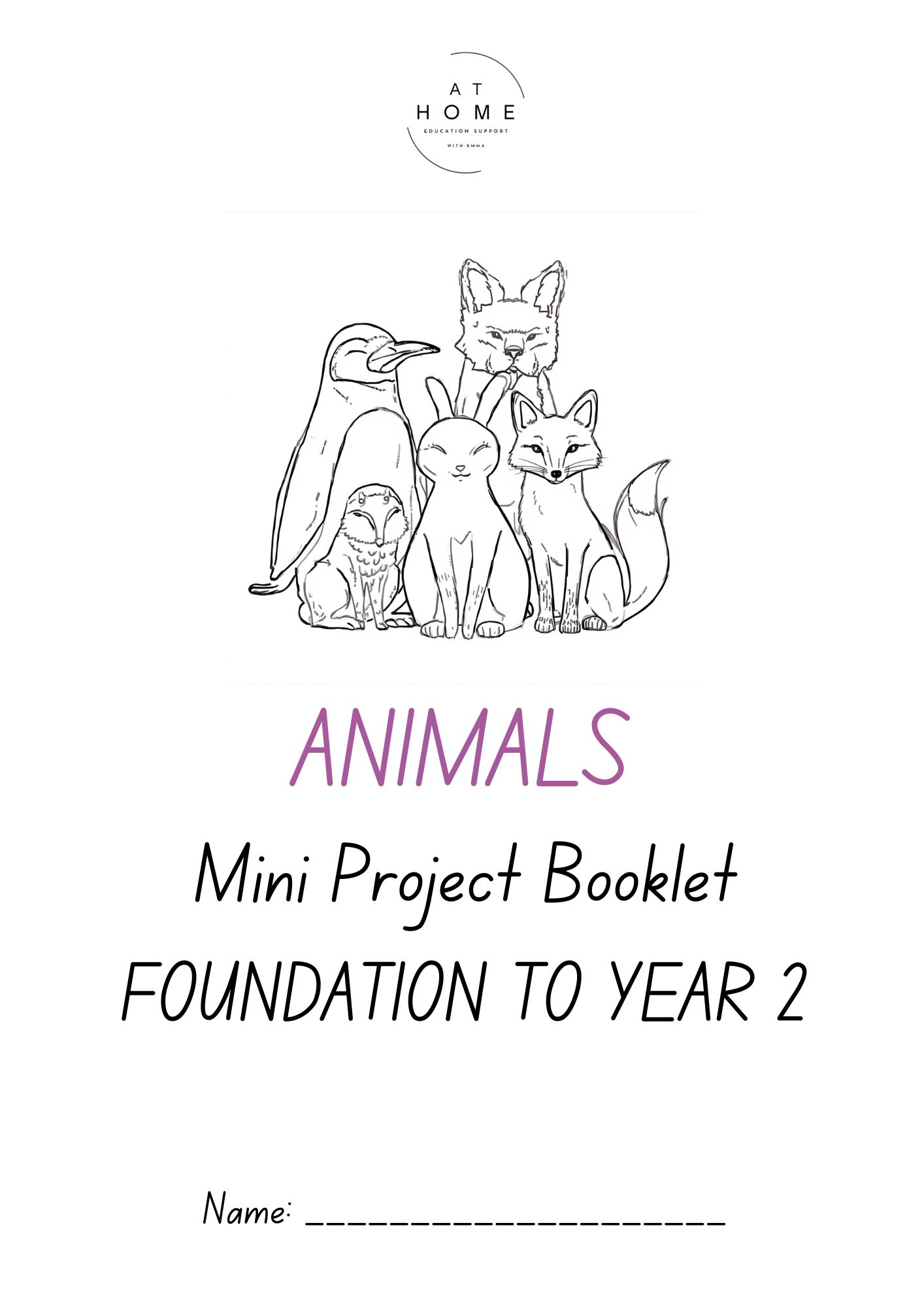Animal Mini Project Booklet Foundation - Year 2 (Digital Download)