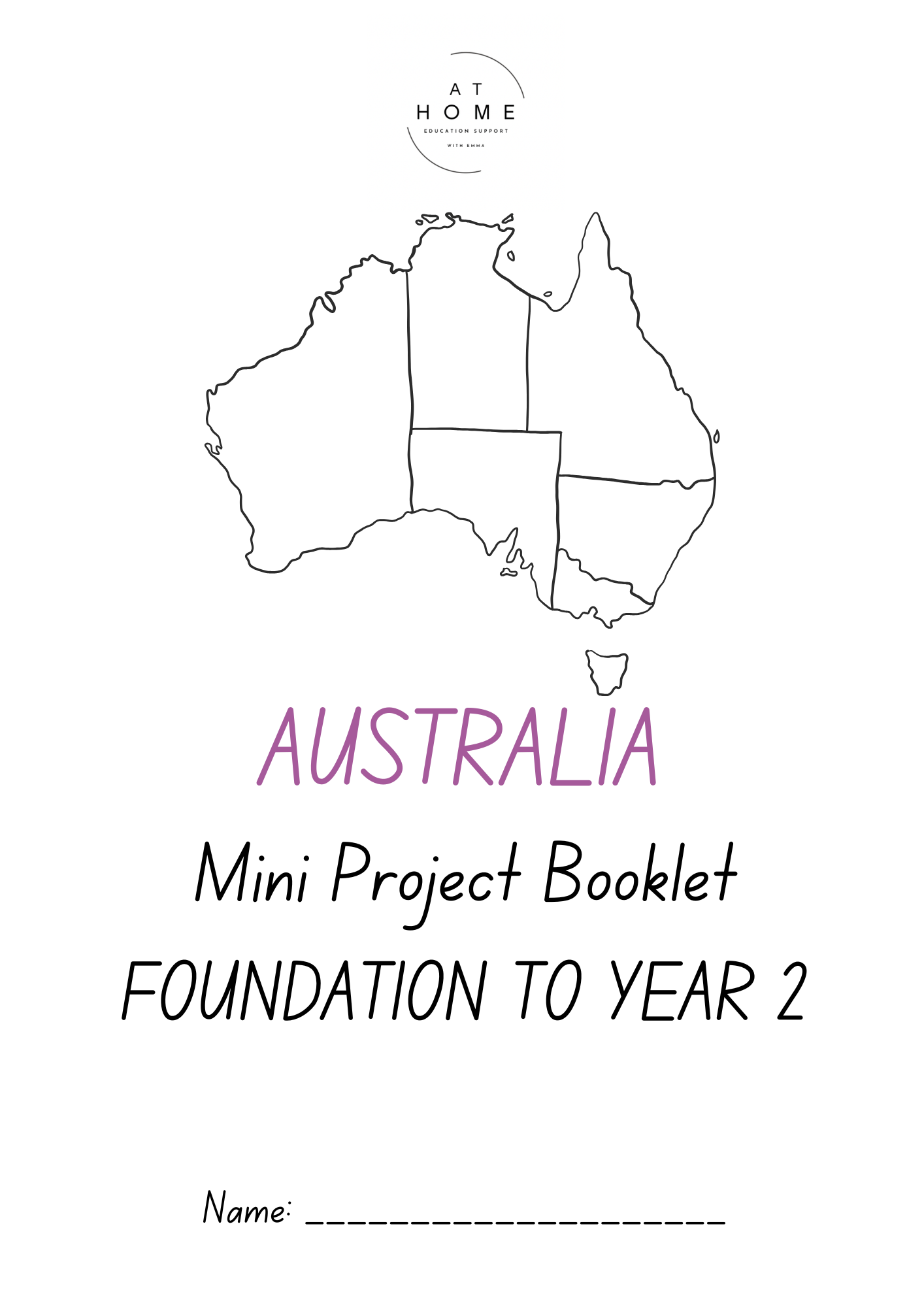Australia Mini Project Booklet Foundation - Year 2 (Digital Download)