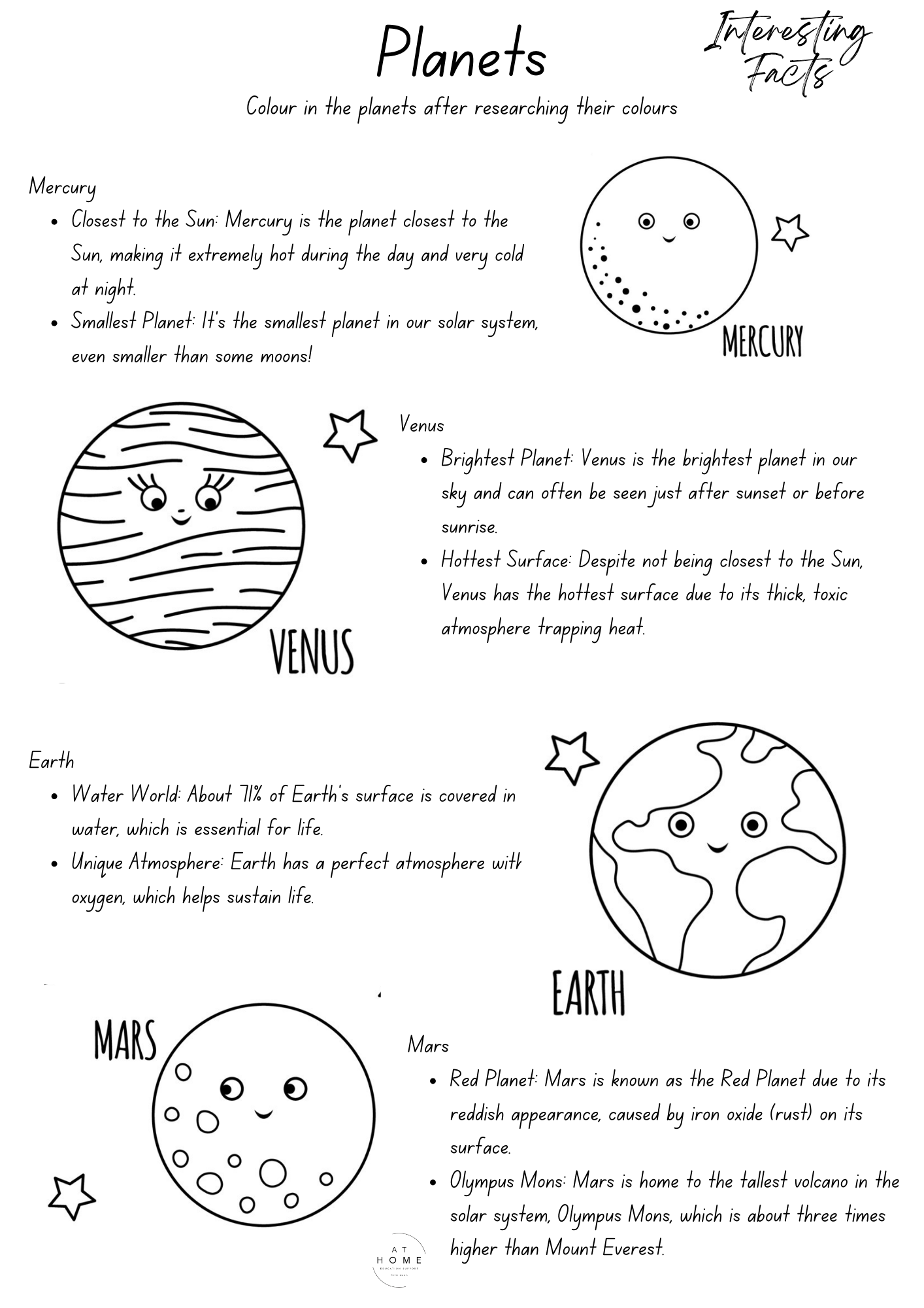 Year 5 and 6 Space Themed Booklet - Digital
