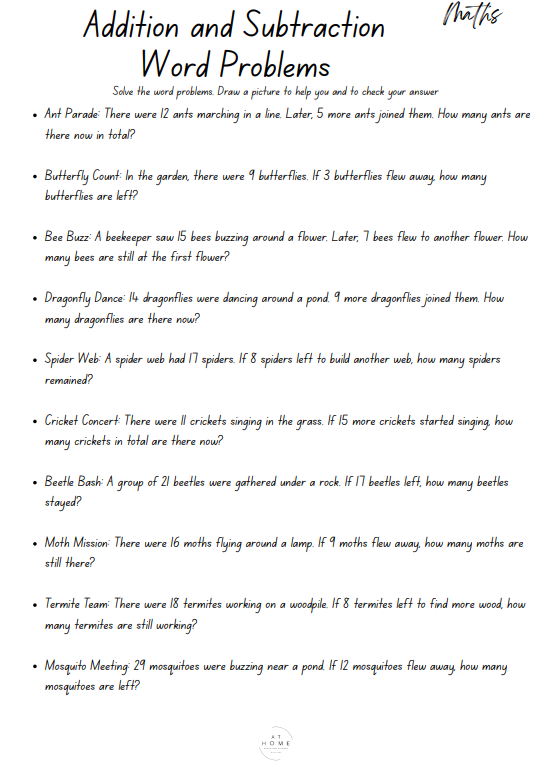 Year 3 and 4 Insects Themed Booklet - Digital