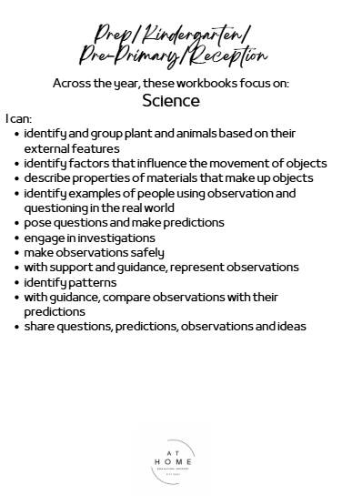 Pre-Primary Term 2 (WA) English and Maths Homeschooling Workbook