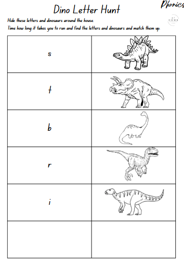 4-6 year olds Dinosaurs Themed Booklet - Digital
