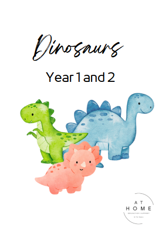 Year 1 and 2 Dinosaurs Themed Booklet - Digital