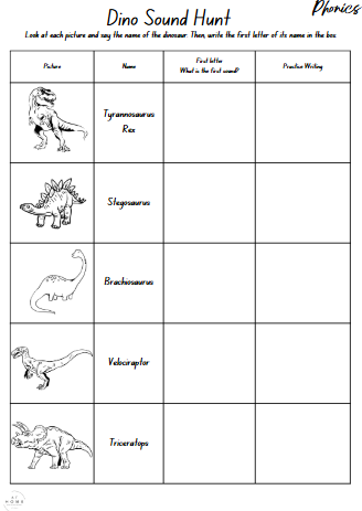 Year 1 and 2 Dinosaurs Themed Booklet - Digital