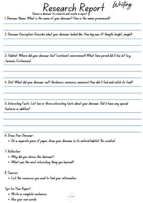 Year 5 and 6 Dinosaurs Themed Booklet - Digital
