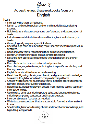 Year 3 Term 3 Homeschooling Workbook