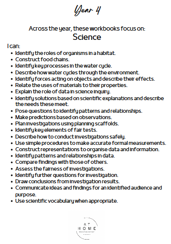 Year 4 Workbook Bundle