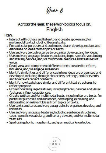 Year 6 Workbook Bundle