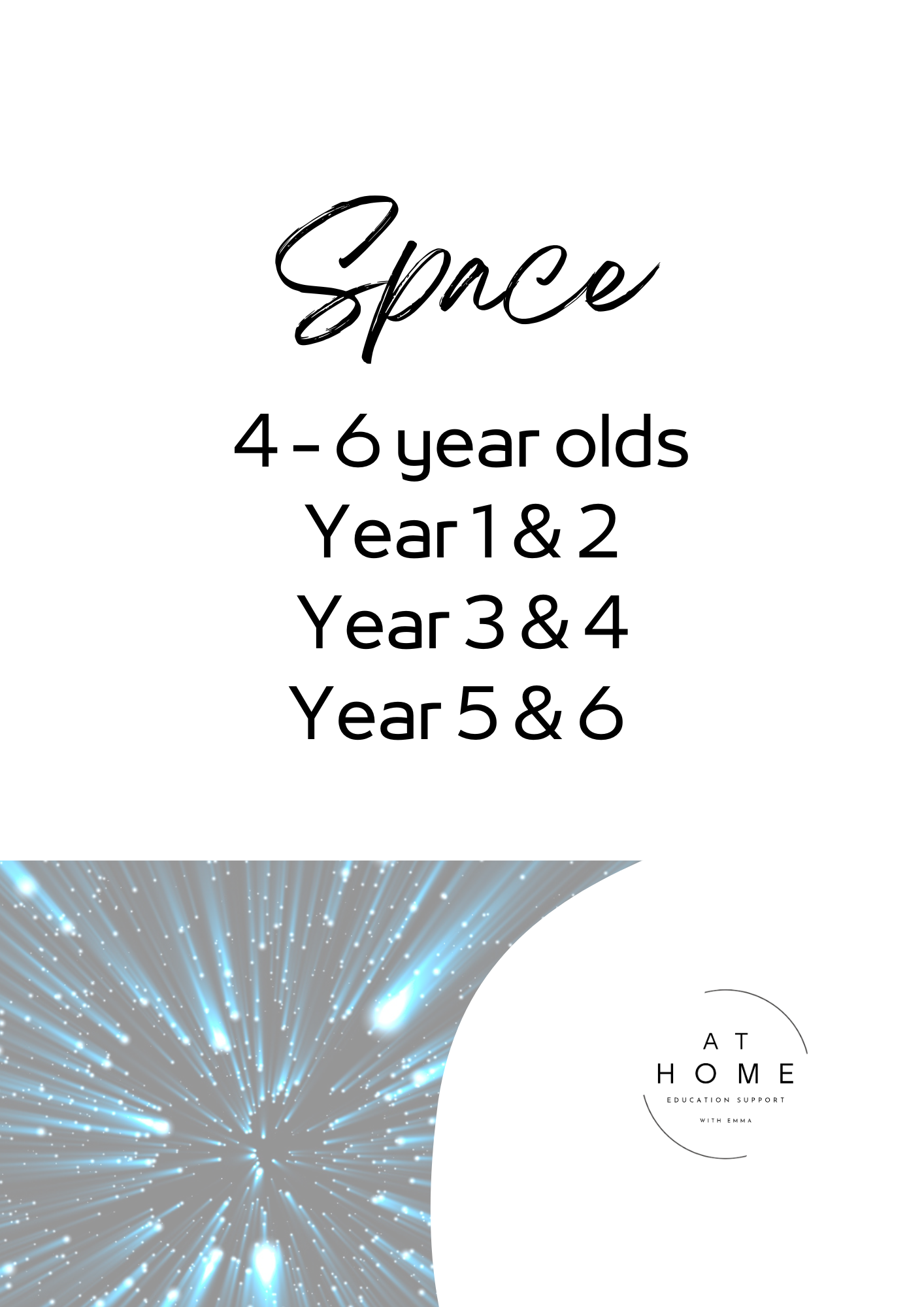 Space All Primary Ages Themed Printable Booklet