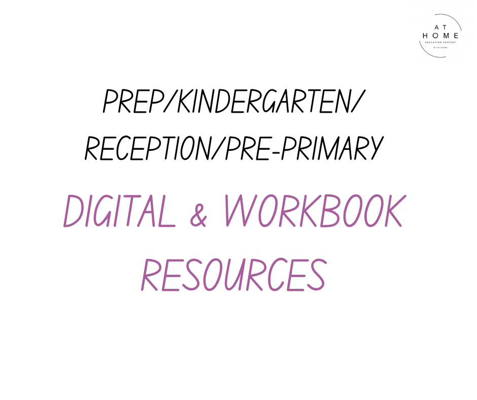 Prep/Kindergarten/Pre-Primary/Reception Resources
