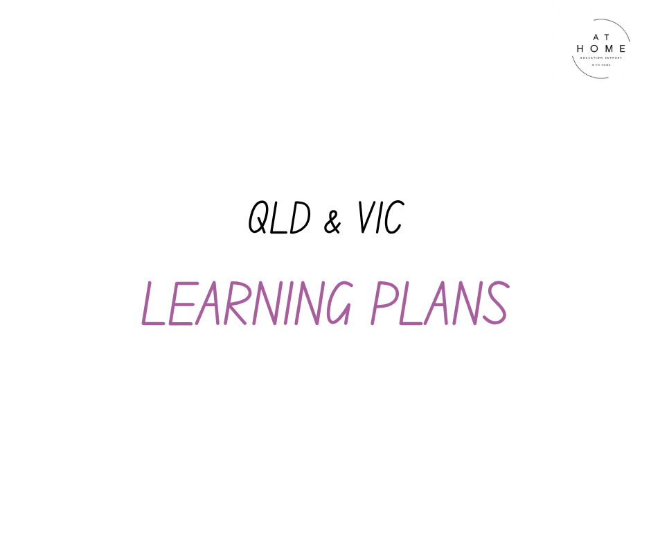 QLD & VIC Learning Plans