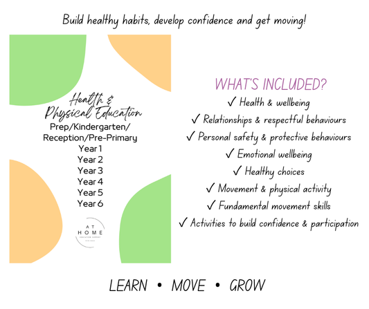Health and Physical Education Booklet Term 1-4 (Digital Download)