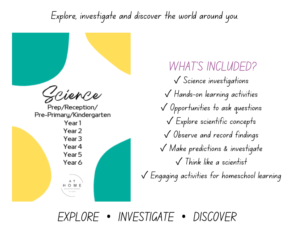 Science Booklet Term 1-4 (Digital Download)