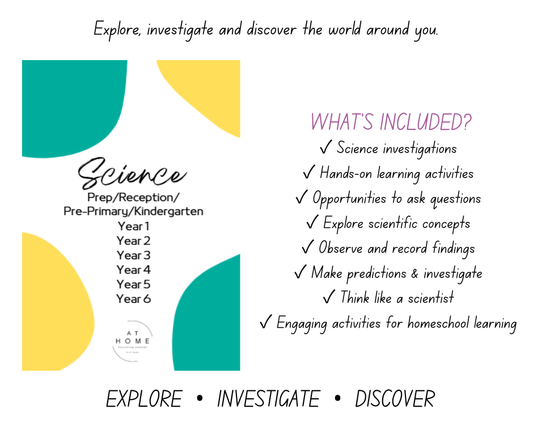 Science Booklet Term 1-4 (Digital Download)