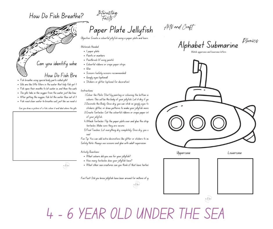 Under the Sea All Primary Ages Themed Booklet (Digital Download)