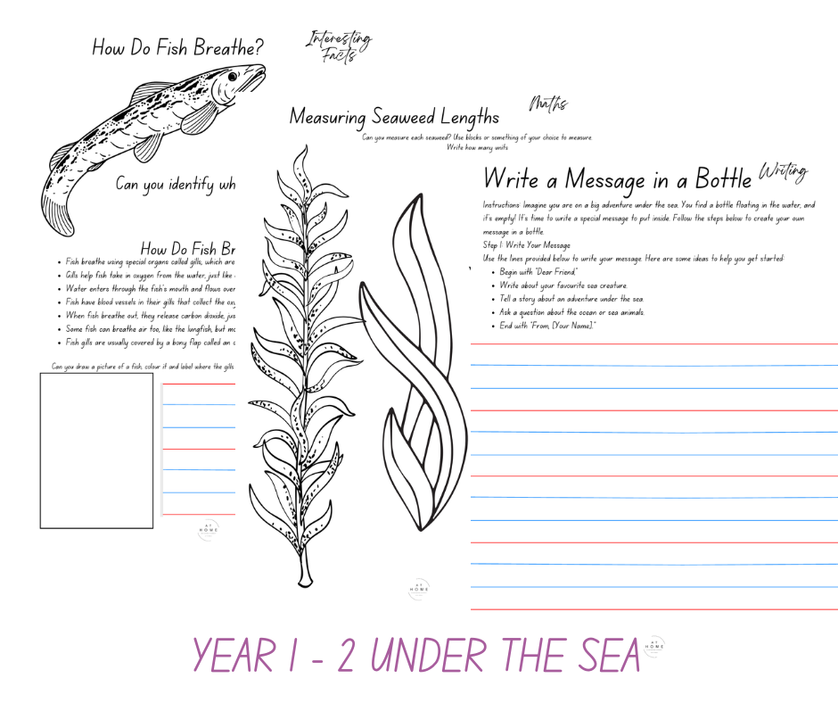 Under the Sea All Primary Ages Themed Booklet (Digital Download)