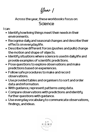 Year 1 Term 4 English and Maths Homeschooling Workbook
