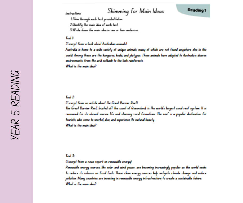 PREORDER 2027 Year 5 Australian Curriculum Homeschooling Workbook