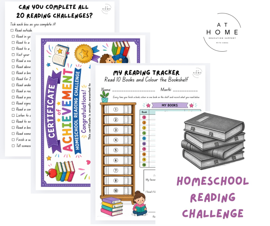 Homeschool Reading Challenge Pack (Digital Download)