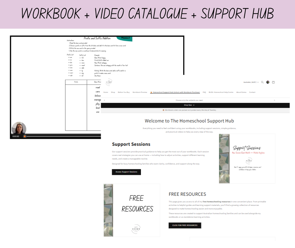 PREORDER 2027 Prep/Kindergarten/Pre-Primary/Reception Australian Curriculum Homeschooling Workbook