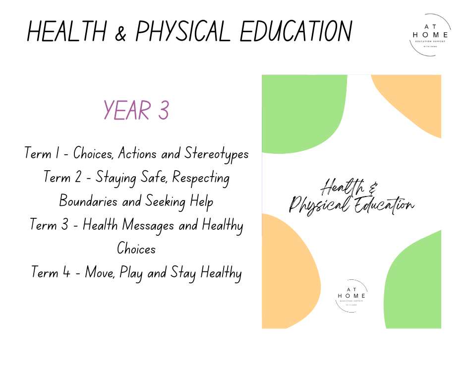 Health and Physical Education Booklet Term 1-4 (Digital Download)
