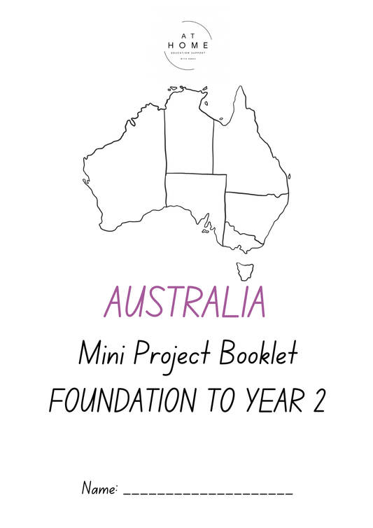 Australia Mini Project Booklet Foundation - Year 2 (Digital Download)