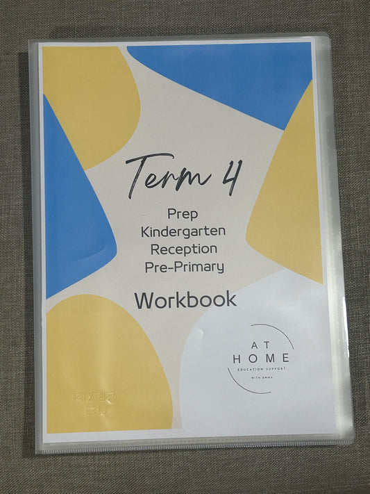 Kindergarten Term 4 (NSW/ACT) English and Maths Homeschooling Workbook