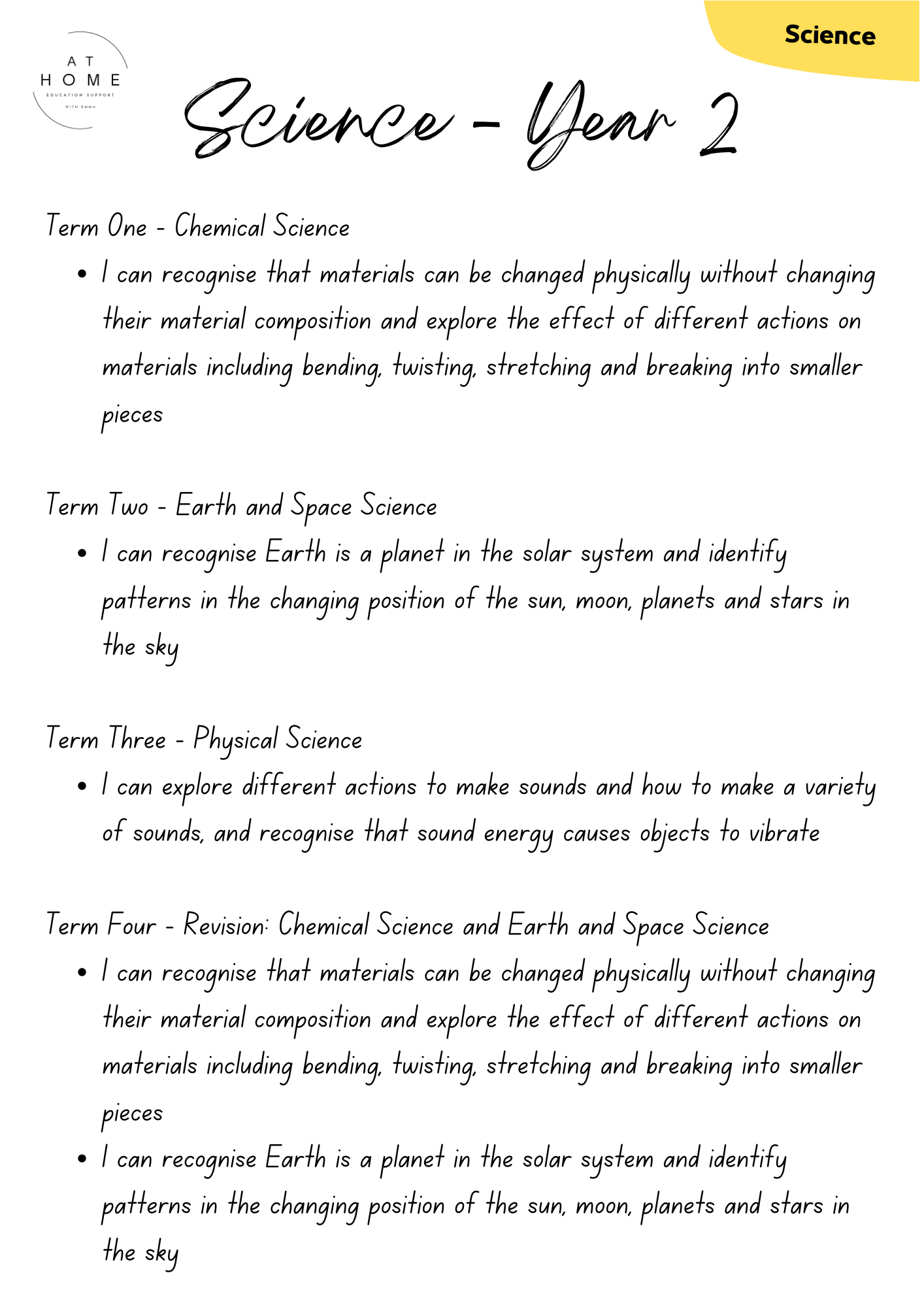 Science Digital Booklet