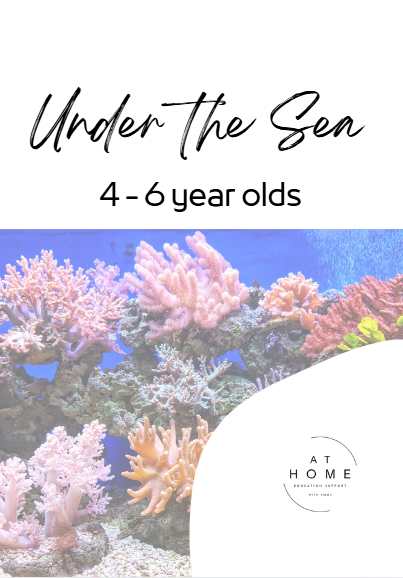 4-6 year olds Under the Sea Themed Booklet - Digital