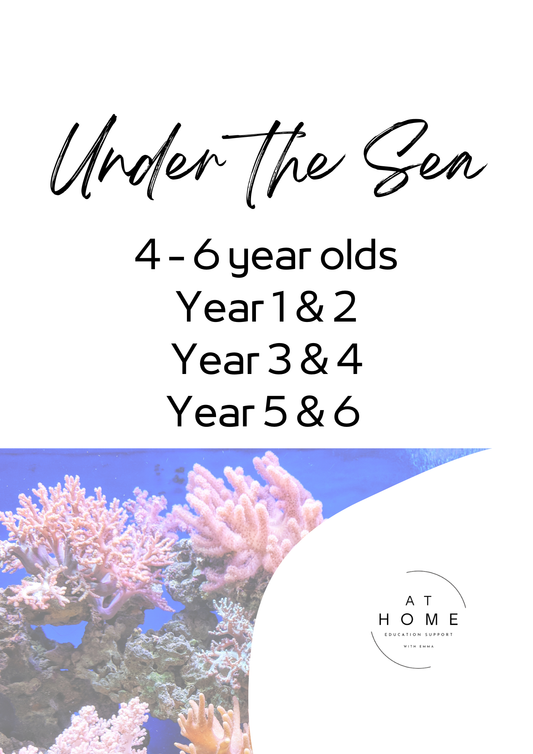 Under the Sea All Primary Ages Themed Printable Booklet